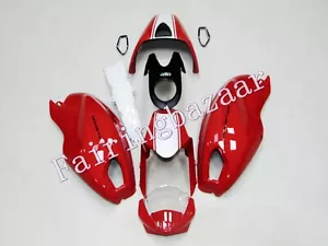 Kit de carenado molde de inyección ABS rojo blanco apto para Ducati Monster 696 796 1100 - Imagen 1 de 8