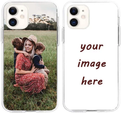 Custom Clear Transparent TPU Case Cover Personalized For Motorola LG Sony Nokia - Image 1 of 4
