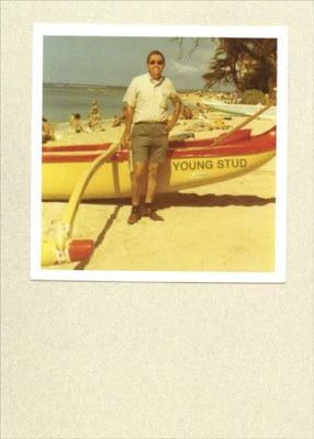 Young Stud Recycled Paper Greetings Funny Masculine Birthday Card for Him - Image 1 of 2