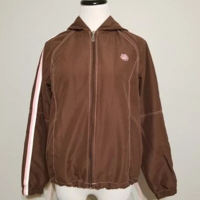 Green Tea Womens Jogging Warm Up Track Jacket S Pockets Full Zip Hooded - Image 1 of 4