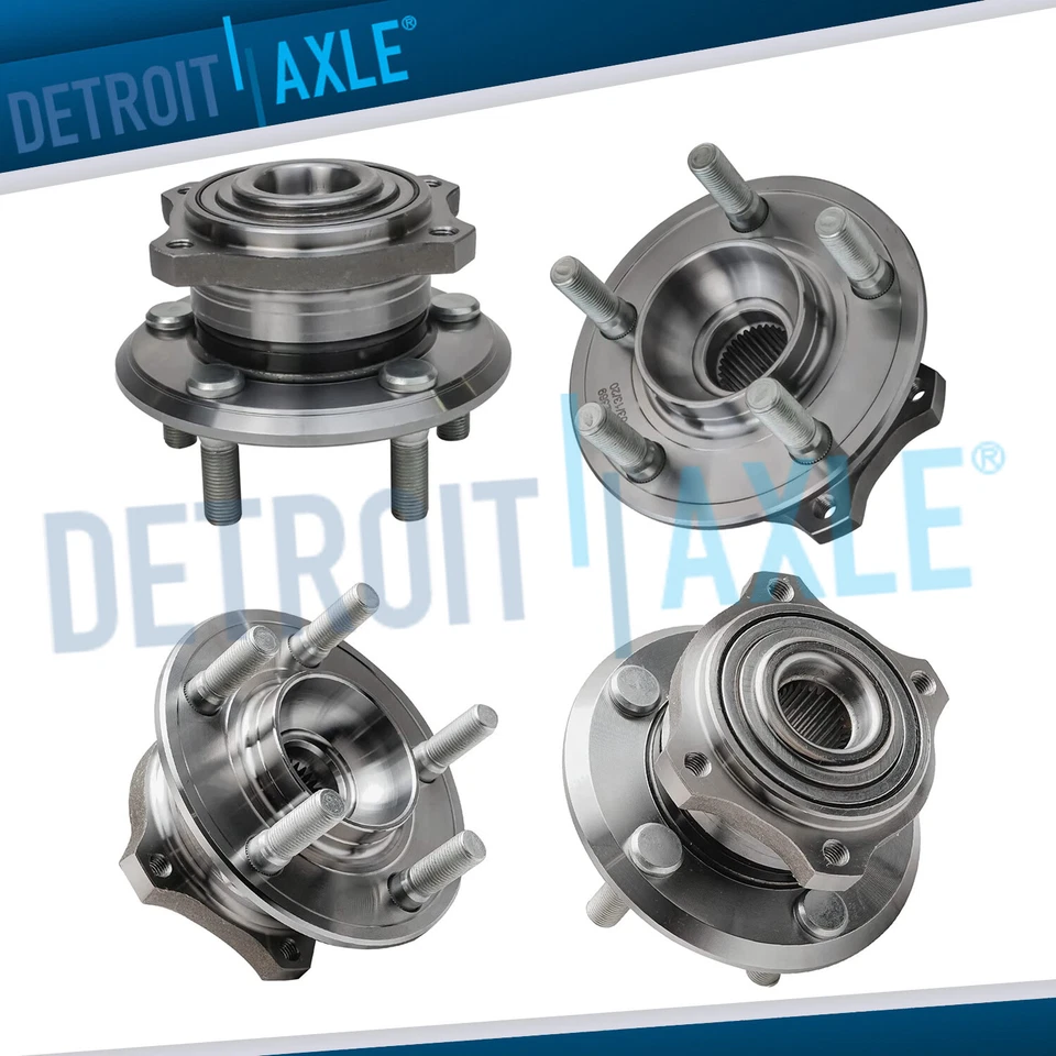 Rolamentos de cubo de roda traseira dianteira AWD para 2009 2010 2011 2012-2014 Dodge Charger 300 - Imagem 1 de 4