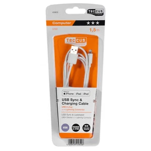 VIVANCO USB Lade -und Datenkabel, kompatibel mit Apple, 1,5m - Bild 1 von 3