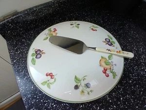 MARKS AND SPENCER ASHBERRY GATEAUX / CHEESE PLATTER WITH SERVER - Picture 1 of 4