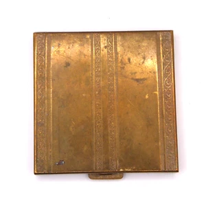 Volupte USA Vintage Goldtone Quadrato Polvere/Specchio Compatto - Foto 1 di 11