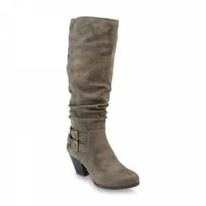 Jaclyn Smith Women's Exton Taupe Slouch Knee High Fashion Boots 8M or 9W/M - Picture 1 of 13