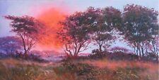 Canvas Hand Painted Sunset Landscape Oil Painting Modern Contemporary Wall Art