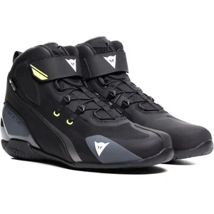 Motorcycle Shoes 43 - Dainese Herian D-Wp Waterproof - Schwarz-Weiß-Fluogelb - Picture 1 of 8