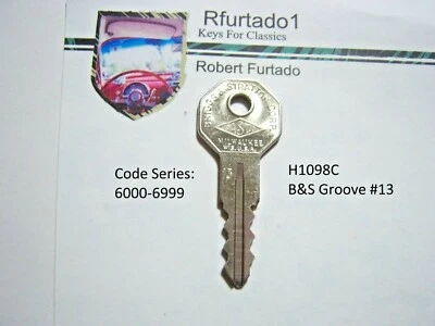  O.E. B&S 钥匙坯适用于 1934 1935 凯迪拉克和拉萨,奥兹莫比尔 1934 (H1198C) — 第 1/2 张图片