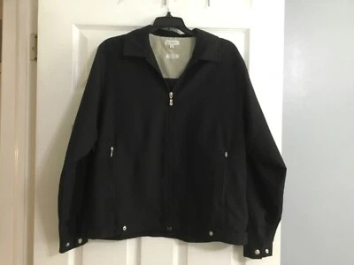 Casaco Ashworth Golf Wind resistente à chuva com zíper manga comprida preto tamanho M - Imagem 1 de 4
