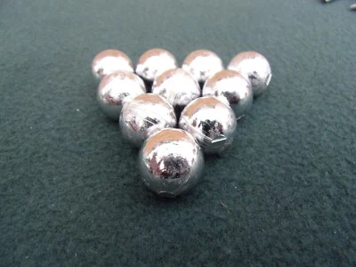10 16.8mm approx round lead balls catapult  slingshot ammo - Image 1 of 2