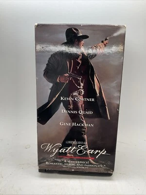 Wyatt Earp - Warner Bros VHS 2-Tape Set - Kevin Costner Quaid Hackman - Image 1 of 4