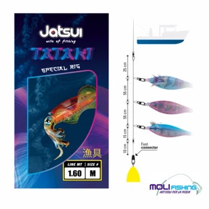 MONTATURA JATSUI TATAKI RIG PESCA 160 CM TERMINALE PESCA CALAMARI TATAKI FISHING - Foto 1 di 1
