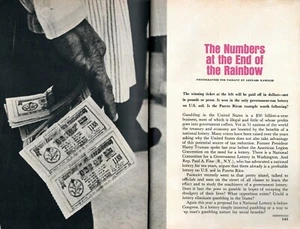 PUERTO RICO 1963 NATIONAL LOTTERY PICTORIAL EXAMPLE FOR U.S.? SALESMEN & WINNERS - Picture 1 of 2