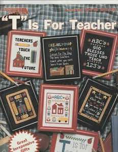 Liesure Arts cross Stitch Leaflet # 2412 "T" Is For Teacher - Picture 1 of 1