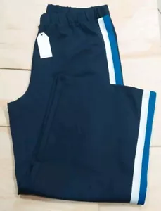 Universal Standard Women's L Stephanie Track Pants Waist 21" Wide Leg Navy NWT - Picture 1 of 5