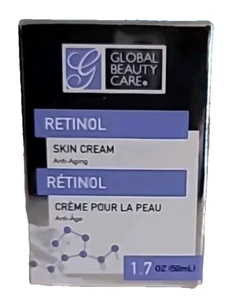 Retinol Global Beauty Care anti-aging Anti-wrinkle Skin cream 1.7 oz Jar - Picture 1 of 1