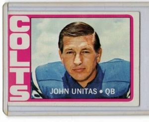 1972 Topps #165 Football Johnny Unitas Quarter back Baltimore Colts Hall of Fame - Picture 1 of 2