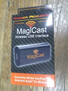 Power Acoustik MC-1 MagiCast USB Interface CONVERTS WIRED CARPLAY TO WIRELESS - Picture 1 of 6