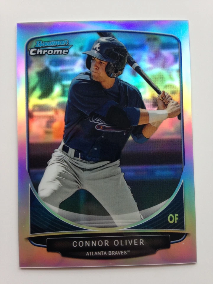2013 Bowman Chrome Mini Refractor Connor Oliver Braves 248 #’d /125 Low S&H! - Image 1 of 1