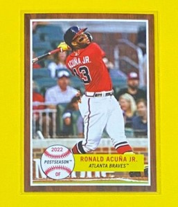 2022 Topps Throwback Thursday Ronald Acuna Jr TOPPS WORLD SERIES Braves #124 SP