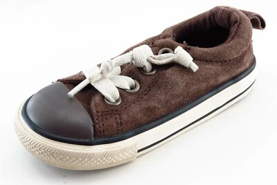 Zapatos informales Converse All Star marrón sintético niños pequeños talla 1 Foto 1 de 4