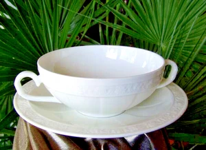 Taza de sopa V&B CAMEO BLANCO 2 piezas  muy bueno VILLEROY&BOCH más - Imagen 1 de 2