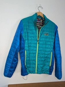 Patagonia Jacket Mens Med SubTital Blue Nano Puff Puffer Primaloft (244) - Picture 1 of 8