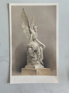 Antique Victorian Print – “Victory” Marble Statue by Rauch of Berlin, 1852 - Picture 1 of 4