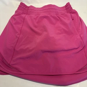 Lululemon Hotty Hot HR Skort High Rise Lined Sz 6 Pink - Picture 1 of 11