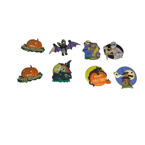 Lot of 8 Large Swibco Glow in the Dark Halloween Magnets Pumpkin Mummy Black Cat - Picture 1 of 14