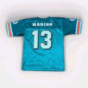 VTG Logo Athletic Dan Marino Miami Dolphins Childrens Replica Jersey Size Large - Picture 1 of 6