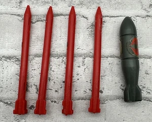 Cobra FANG Missiles x4 / 1 BOMB 1983 GI Joe Hasbro Vintage Action Figure Vehicle - Picture 1 of 2