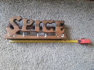 Wooden SPICE key Holder. Hand Made - Picture 1 of 3