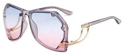 Amber 70s Style Sunglasses: Unisex, UV400, Acetate & Alloy Frame with Polycarb - image 1 of 4