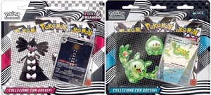 Coppia Blister Pokemon Luce Nera e Fuoco Bianco ITA Collezioni Adesivi - Picture 1 of 1