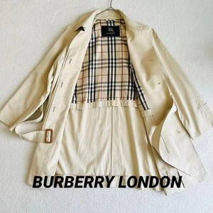 Gabardina BURBERRY LONDON Nova Check cinturón midi talla 38/US:S auténtica - Imagen 1 de 19