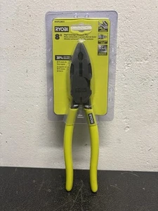 NEW!! Ryobi 8” Linesman Pliers High Leverage CrV Steel Comfort Multi-Grip Zone - Picture 1 of 4