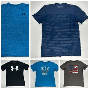 Under Armour Boys Tee Shirts Lot - Size Youth Large - Picture 1 of 7