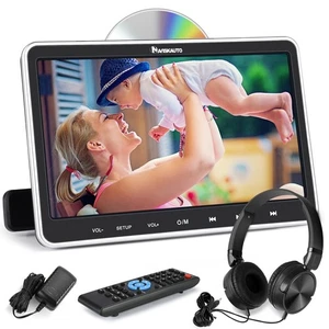 10.1" Screen Car Headrest Monitor Full HD 1080P Video DVD Player HDMI +Headset - Picture 1 of 10