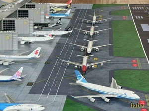 1/400 Großes Flughafen Terminal Frankfurt Flughafen Deutschland 3D Druckmodell zusammenbauen - Bild 1 von 22