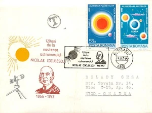 BB002 Romania 120 years since the birth of astronomer Nicolae Coculescu - Picture 1 of 2