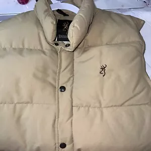 Browning Puffer Vest Mens Goose Down Insulated Hunting Outdoors-Made in USA-M - Picture 1 of 9