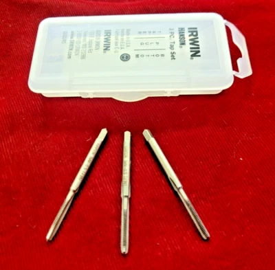 M3 x 0.5 Tap Set Irwin 2712 3PC Carbon Steel Taper Plug Bottom USA Hanson 3MM