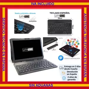 10,1 Tablet WITHTECH , 3G,OCTA CORE,6 GB RAM DUAL SIM NEGRA CON FUNDA Y TECLADO - Imagen 1 de 12