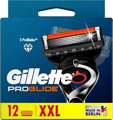 Gillette ProGlide Ersatzklingen Made In Berlin Original ,XXL-12.St, OvP Neu