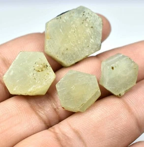 92.00 Ct 4 Peace 100% Natural White Sapphire Unheated Loose Rough - 517 - Picture 1 of 4