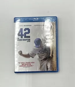 42: The Jackie Robinson Story (Blu-Ray DVD) BRAND NEW SEALED Chadwick Boseman - Picture 1 of 2