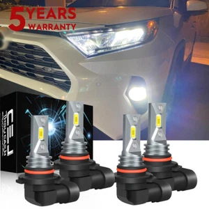 9005 9006 6K LED Headlight Bulbs For Toyota Corolla Sedan 4-Door 1.8L 1993-2013 - Picture 1 of 16