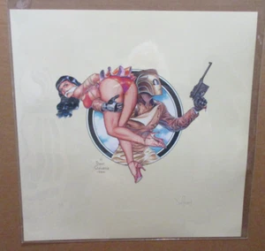ROCKETEER AND BETTY LIMITED EDITION PRINT SIGNED DAVE STEVENS PRINTERS PROOF - Picture 1 of 6