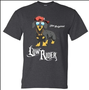 Dackel Weenie Hund Wiener Hund Herren Damen Unisex T-Shirt Low Rider - Bild 1 von 2